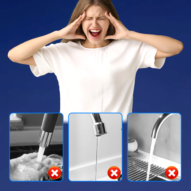 360° svängbar kranadapter – Dubbelflödesvattenkontroll med anti-backflow-design