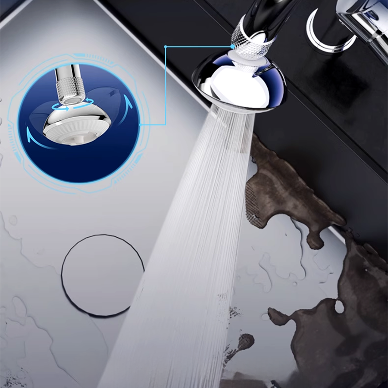 360° svängbar kranadapter – Dubbelflödesvattenkontroll med anti-backflow-design