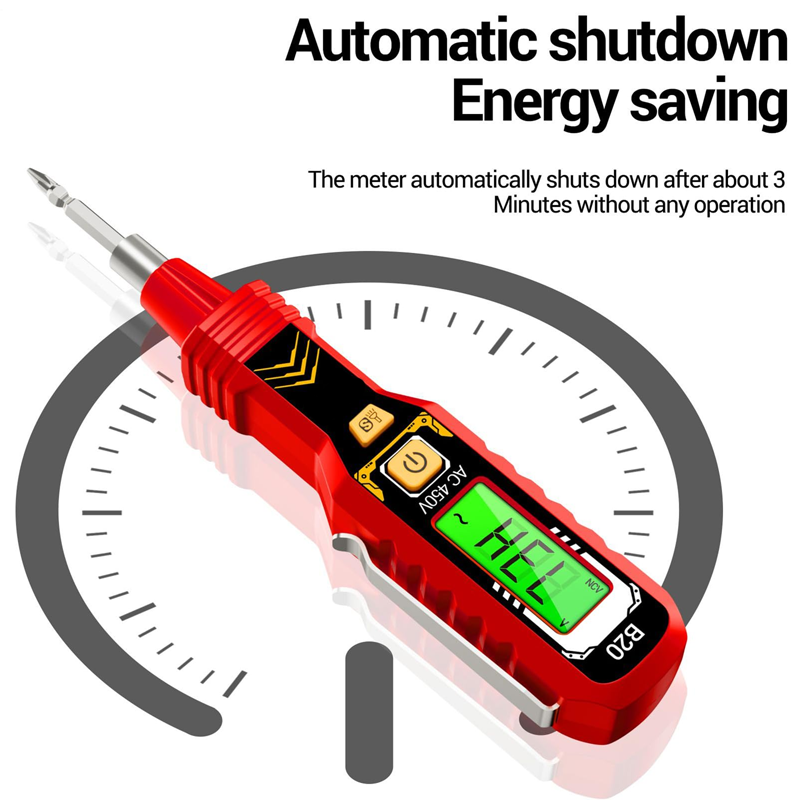 Digital beröringsfri spänningsdetektor – Bärbar AC-strömmätare med LCD-skärm