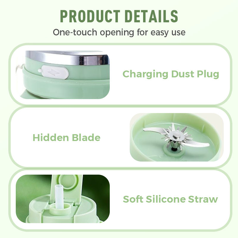 1,3L bärbar sladdlös mixer – laddningsbar smoothie- och juicemaskin för språng