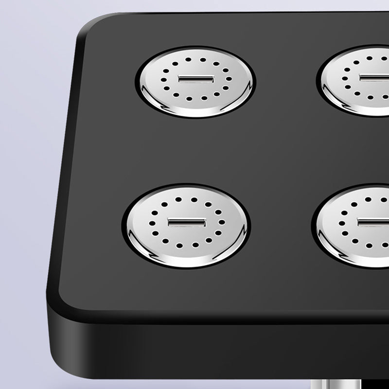 Premium svängbart fyrkantigt duschmunstycke – Högtrycksregn och enkel montering