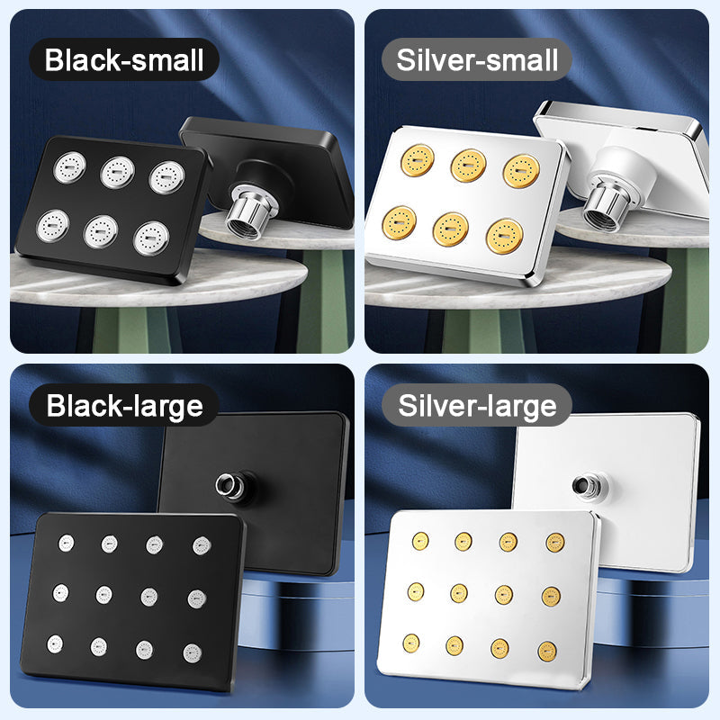 Premium svängbart fyrkantigt duschmunstycke – Högtrycksregn och enkel montering