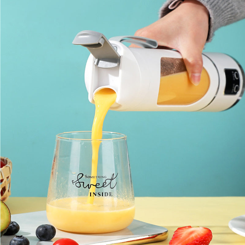Uppladdningsbar bärbar elektrisk citruspress – Sladdlös juicepress för färsk apelsin-, citron- och limejuice när som helst
