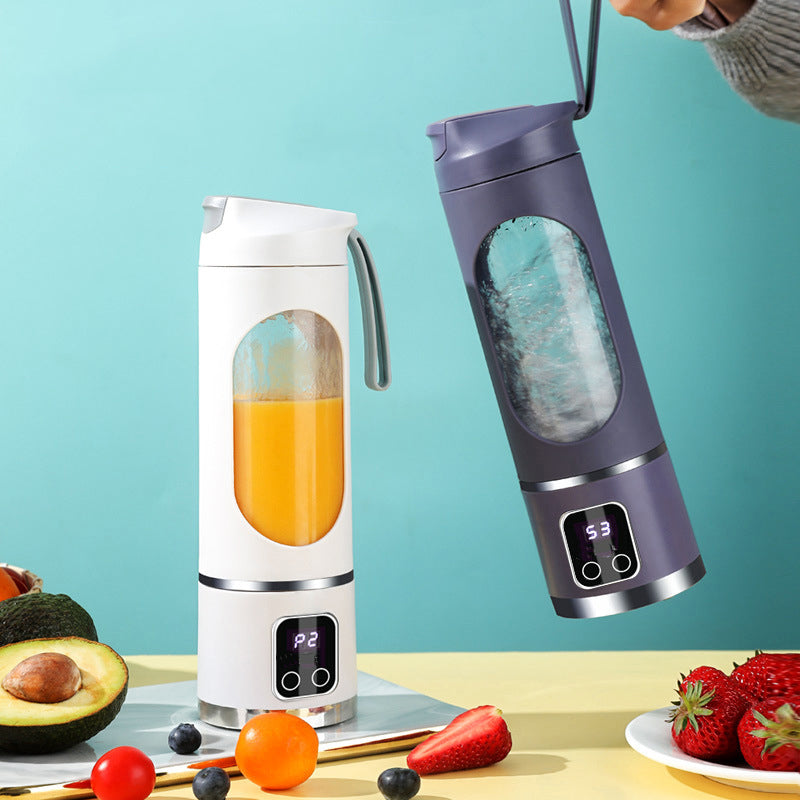 Uppladdningsbar bärbar elektrisk citruspress – Sladdlös juicepress för färsk apelsin-, citron- och limejuice när som helst