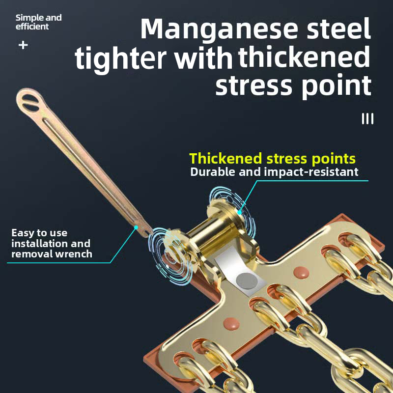 Allvädersskyddade däckkedjor - Säkrare körning på is och snö