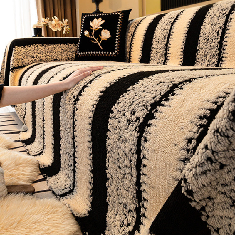 Halkfri plyschfilt – Mjuk och mysig pläd med stretchiga elastiska kanter