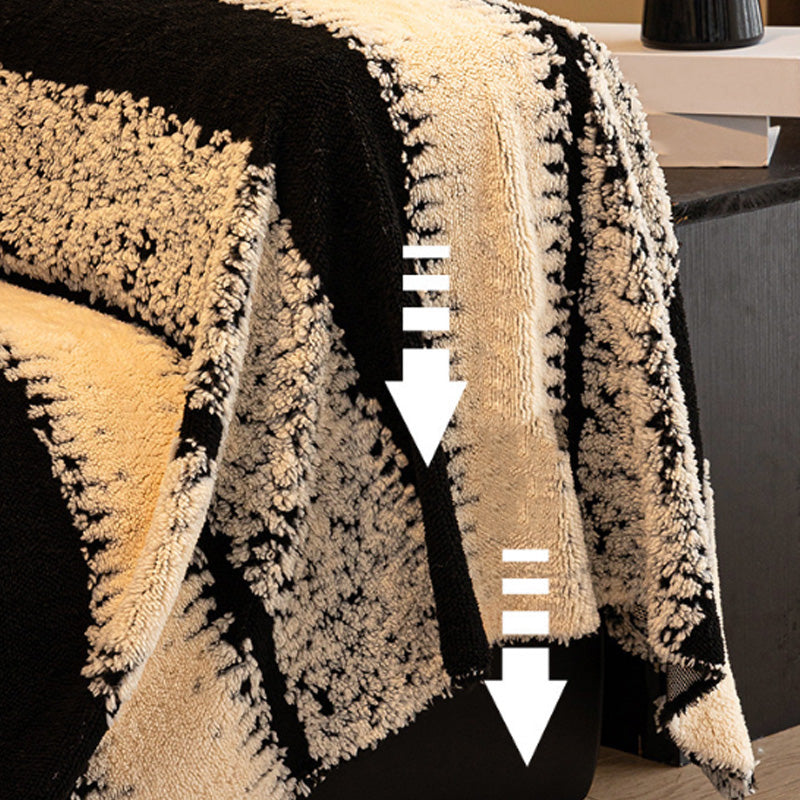 Halkfri plyschfilt – Mjuk och mysig pläd med stretchiga elastiska kanter