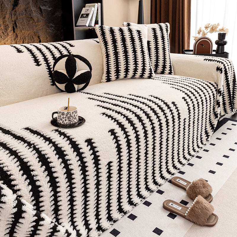 Halkfri plyschfilt – Mjuk och mysig pläd med stretchiga elastiska kanter