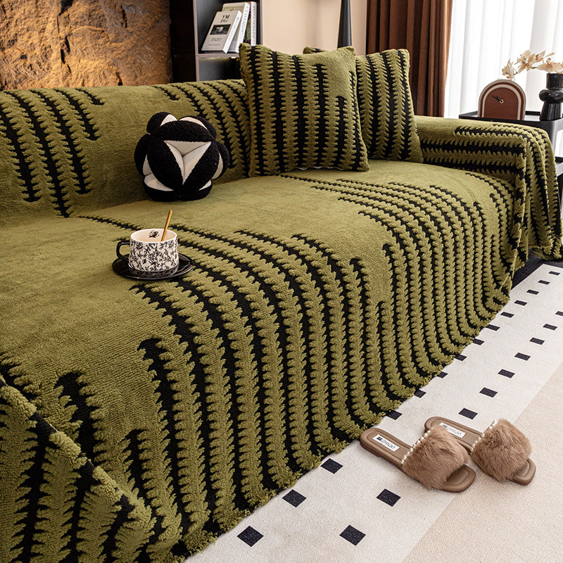 Halkfri plyschfilt – Mjuk och mysig pläd med stretchiga elastiska kanter