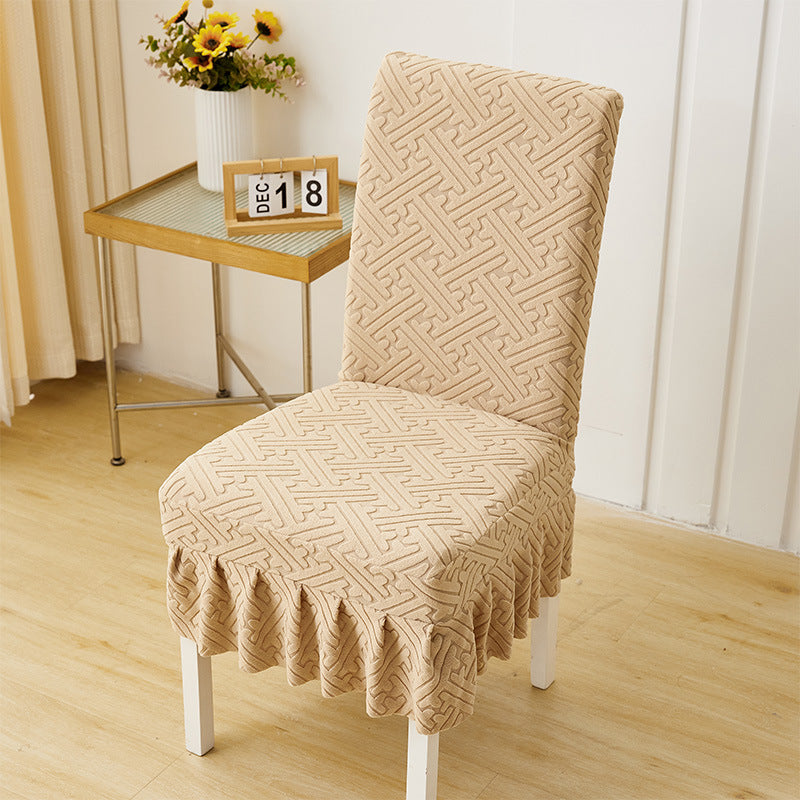 Premium stretchig jacquard stolsskydd – universellt passformigt elastiskt sitsöverdrag för matstol