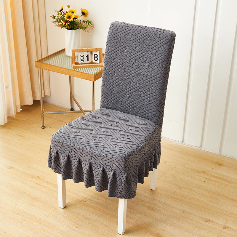 Premium stretchig jacquard stolsskydd – universellt passformigt elastiskt sitsöverdrag för matstol