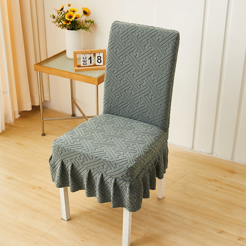 Premium stretchig jacquard stolsskydd – universellt passformigt elastiskt sitsöverdrag för matstol