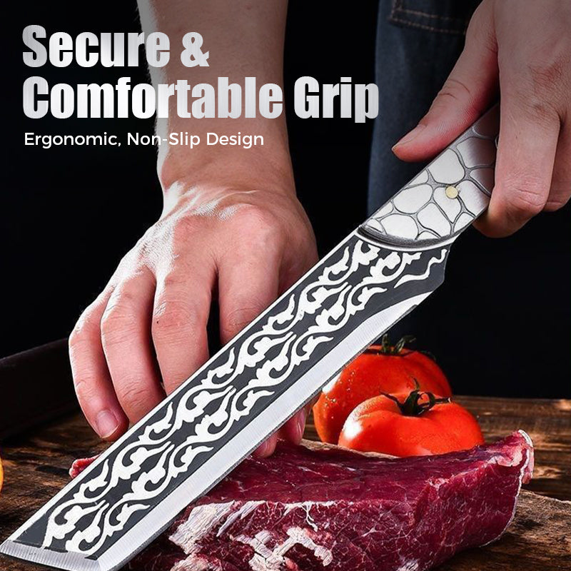 Allroundkniv för överlevnad – Campingverktyg i stål med full tånge och tillbehör