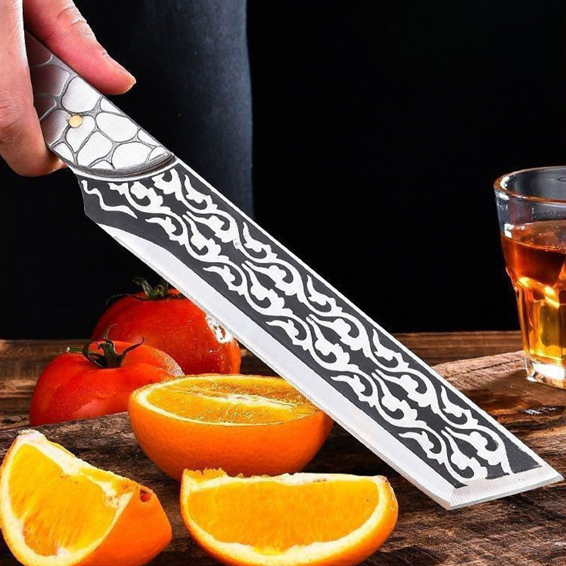 Allroundkniv för överlevnad – Campingverktyg i stål med full tånge och tillbehör