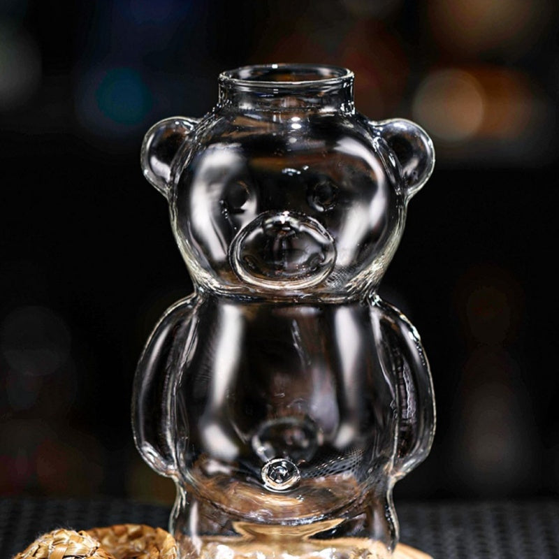 Björnfigur Glasmugg – Slitstark Värmesäker Dricksglas, 320ml