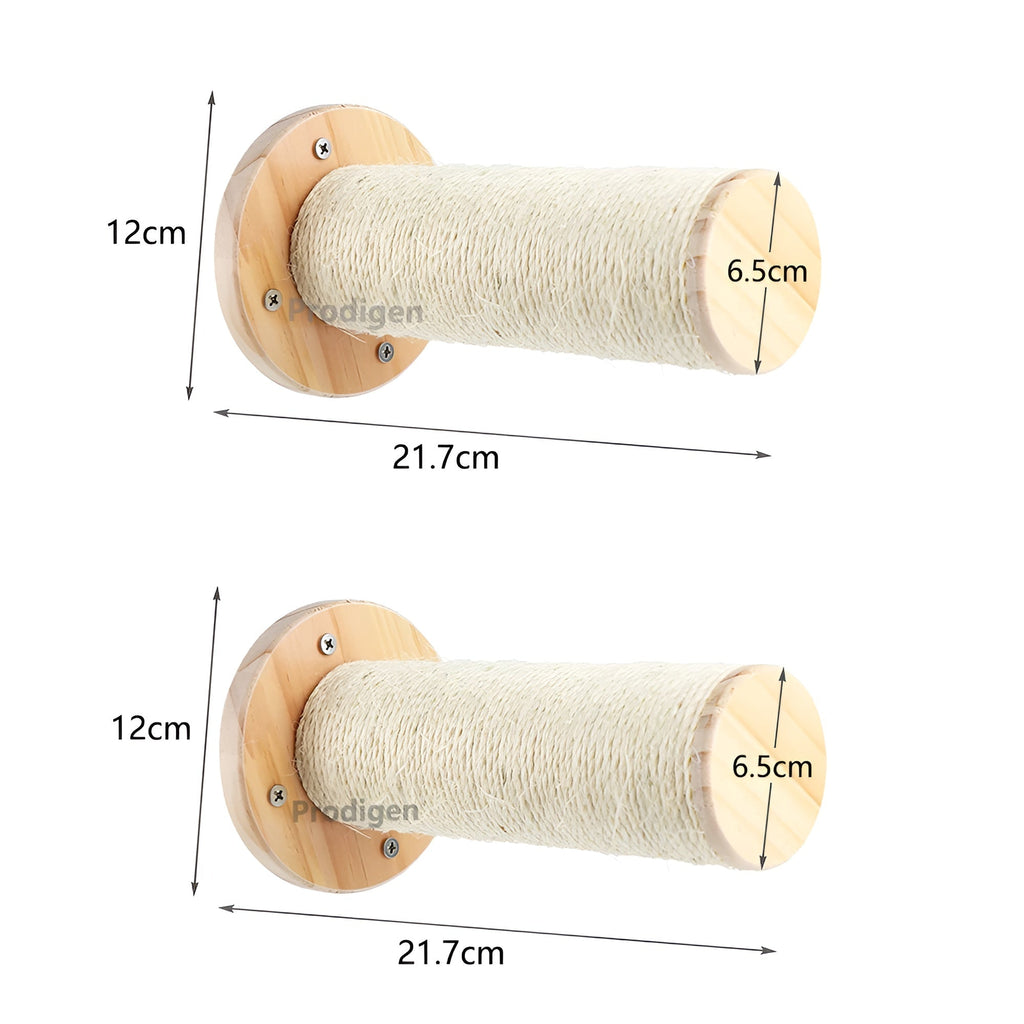 Väggmonterat klättersystem för katter - Interaktiv lek- och klöszon