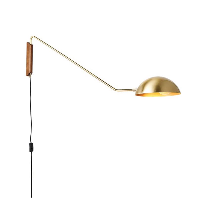 Modern svängvägglampa - Lång arm justerbar lampa