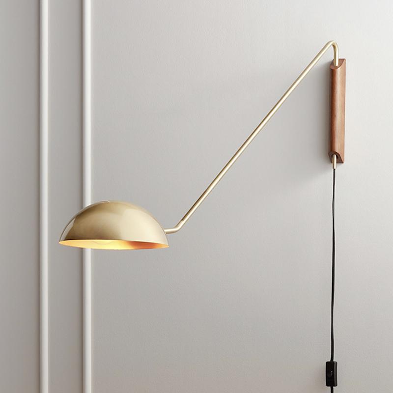Modern svängvägglampa - Lång arm justerbar lampa