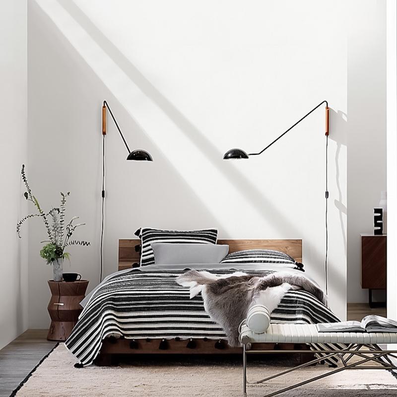 Modern svängvägglampa - Lång arm justerbar lampa