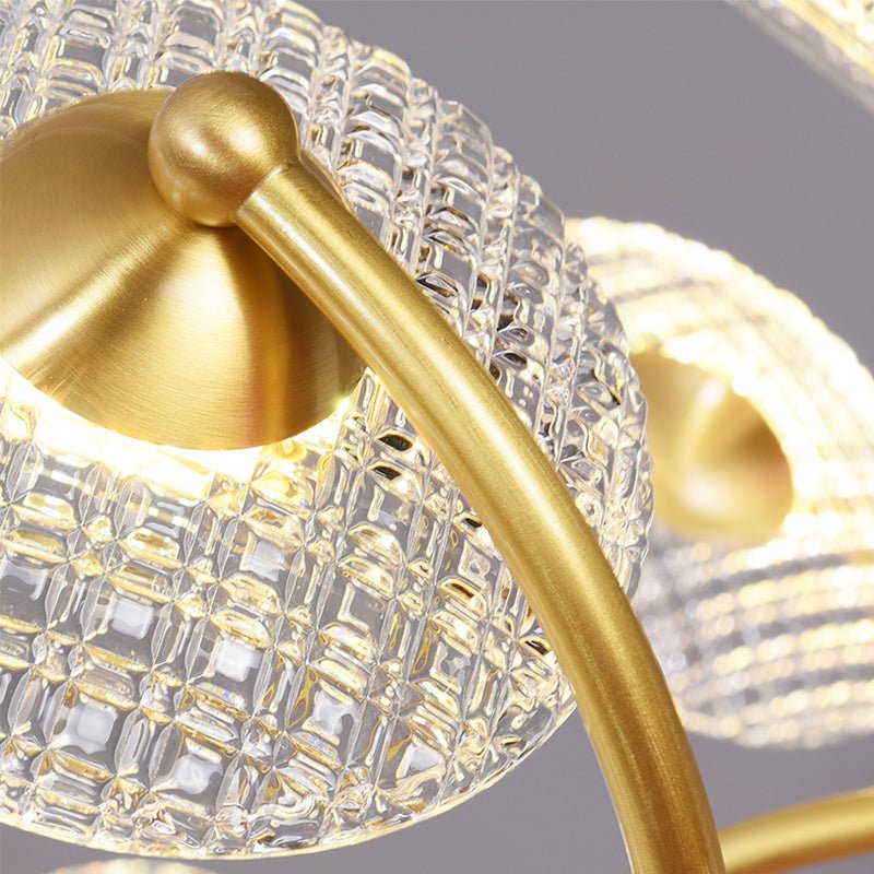 Böjd modern mässingslampa - konstnärlig väggmonterad vägglampa