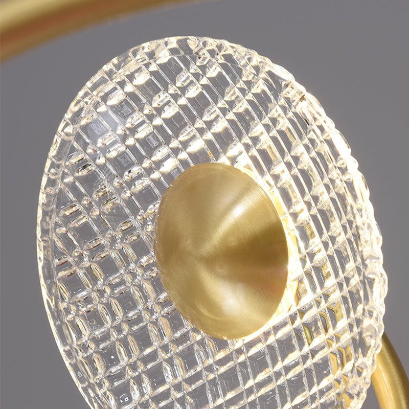 Böjd modern mässingslampa - konstnärlig väggmonterad vägglampa