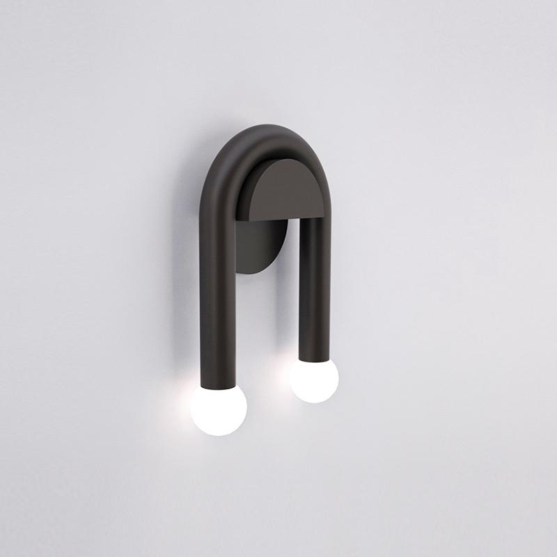 U-formad vägglampa med dubbel ljusstyrka - Modern välvd design