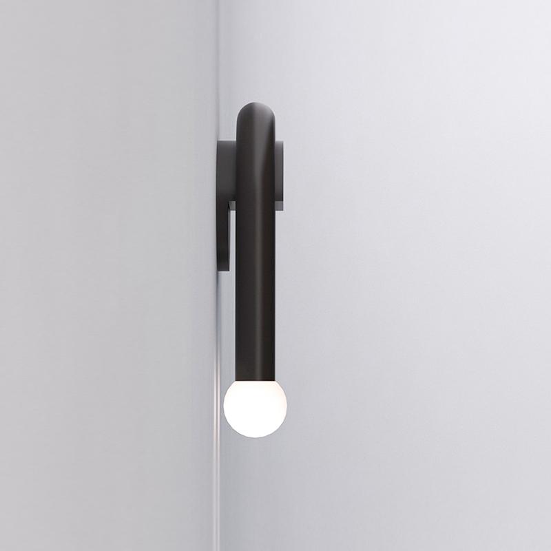 U-formad vägglampa med dubbel ljusstyrka - Modern välvd design