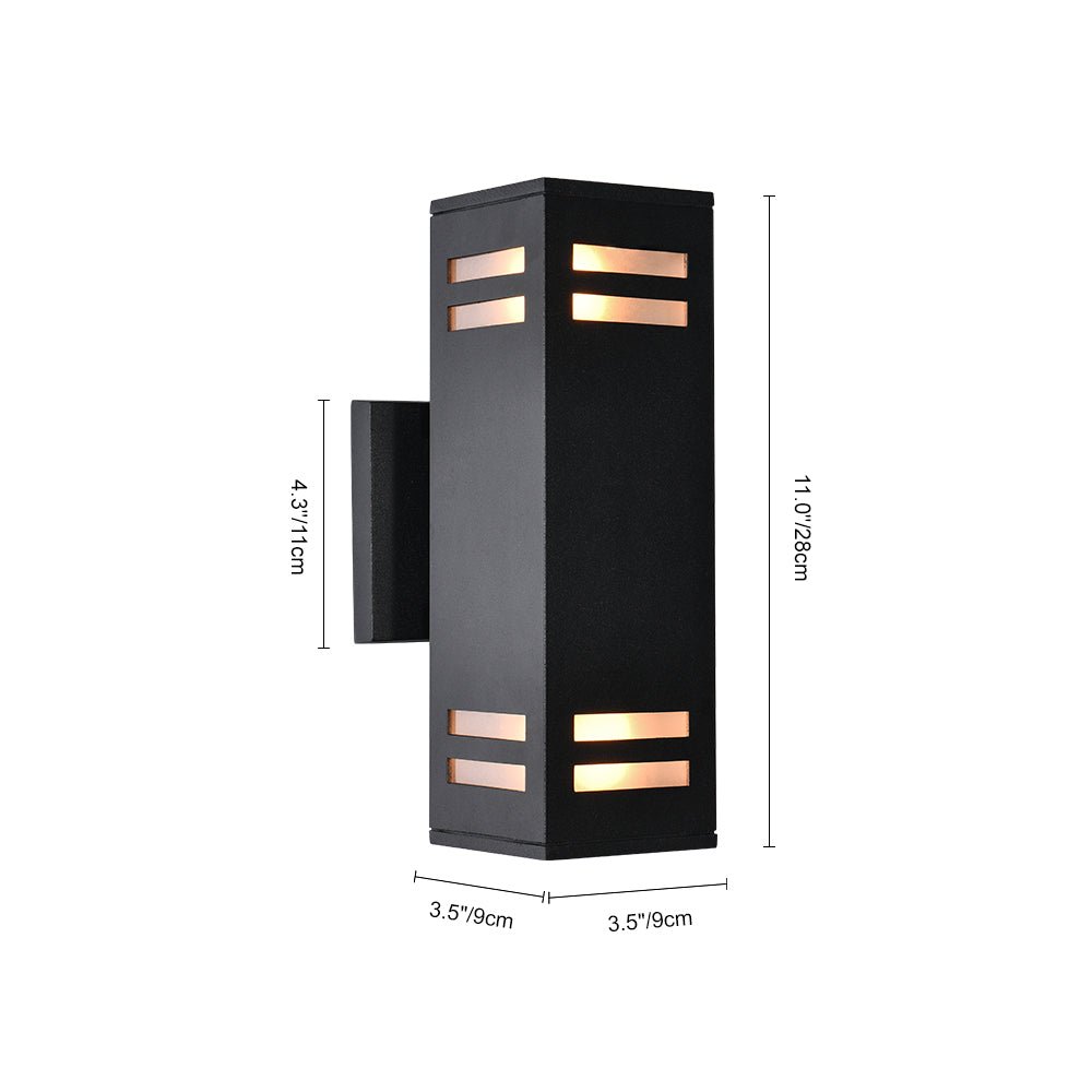 Vattentät utomhusväggarmatur - Up Down LED-lampa