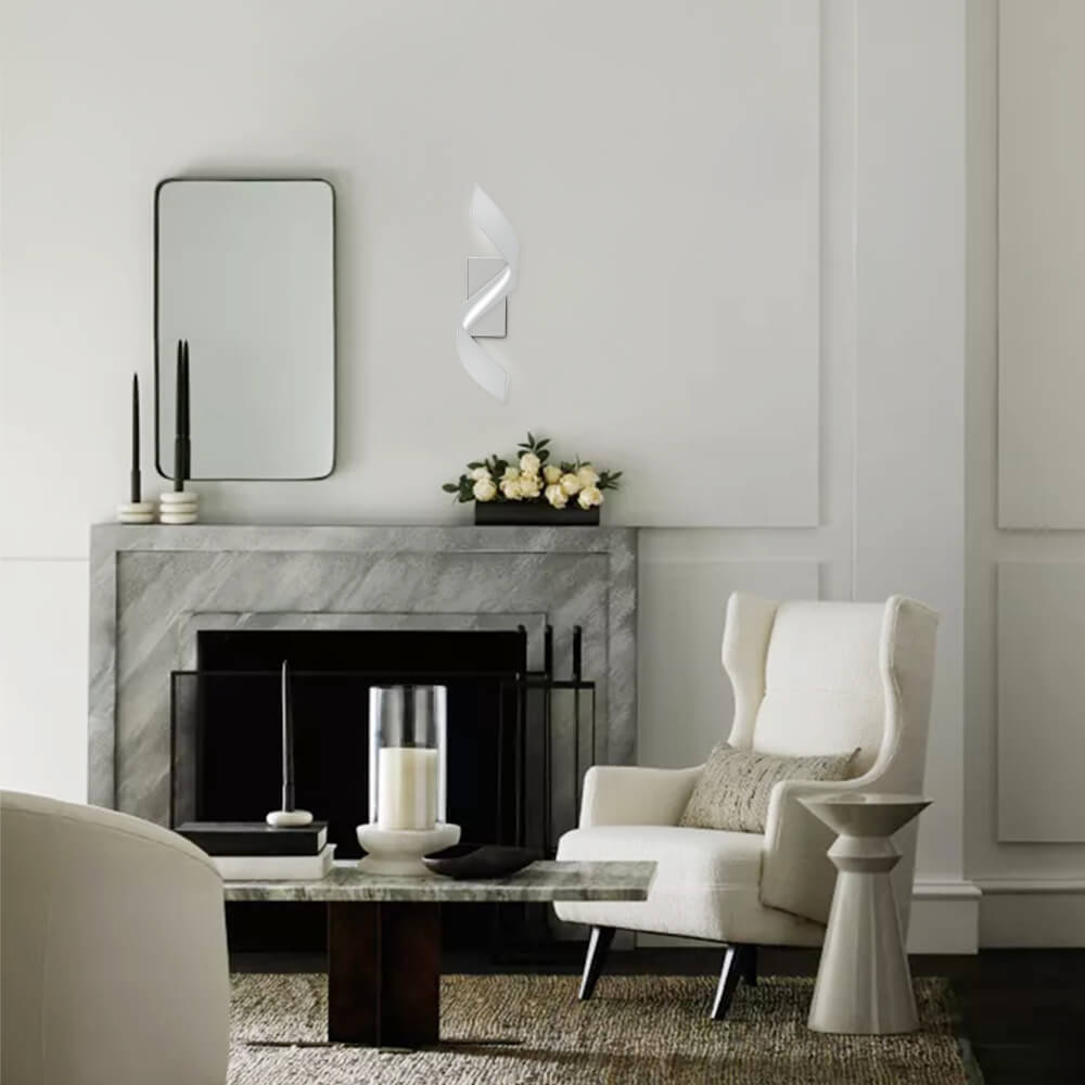 Modern spiralformad LED-vägglampa - Konstnärlig banddesign