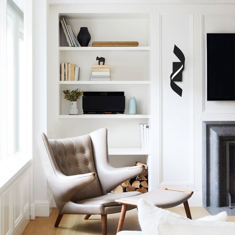 Modern spiralformad LED-vägglampa - Konstnärlig banddesign