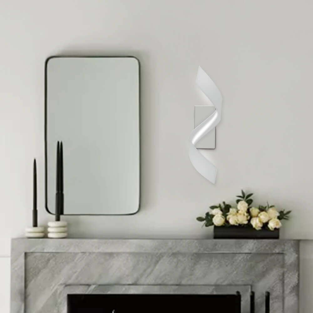 Modern spiralformad LED-vägglampa - Konstnärlig banddesign