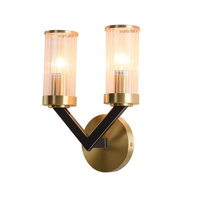 V-Design Vägglampa - Kreativ Cylinderformad Sminklampa