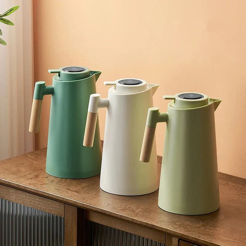 Smart temperaturdisplay termokanna – värmelagrande dryckesservering för hem och kontor