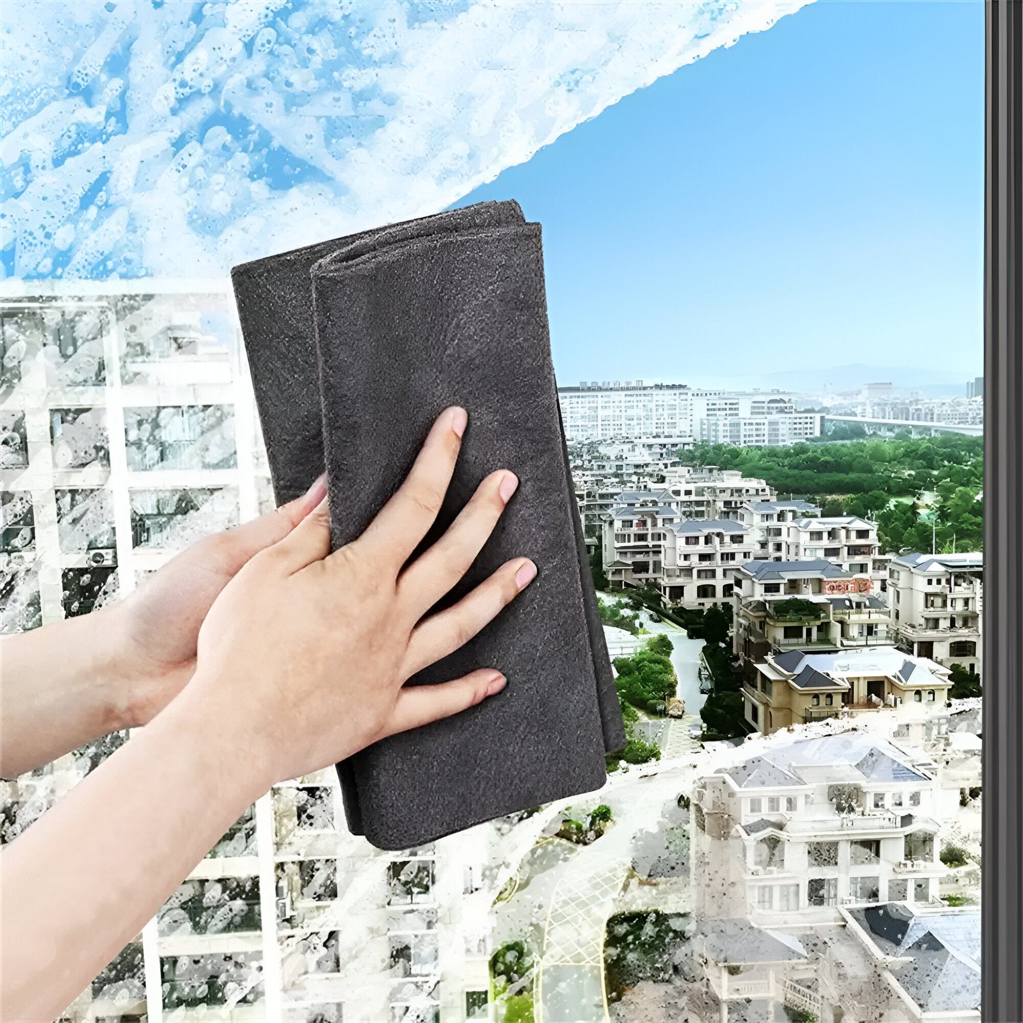 Ultraabsorberande mikrofiberrengöringsduk - Torkar snabbt och lämnar inga ränder