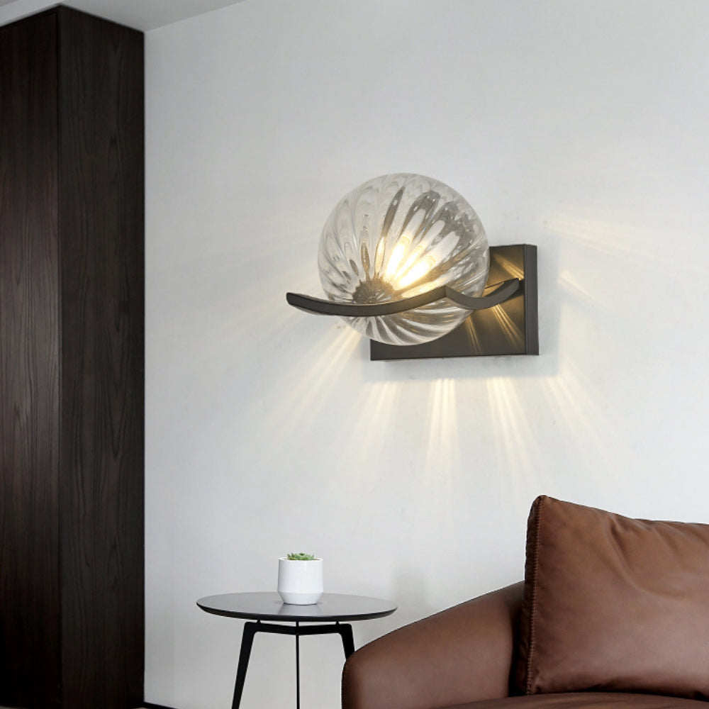 Elegant LED-vägglampa i glas – Modern och modern accentbelysning