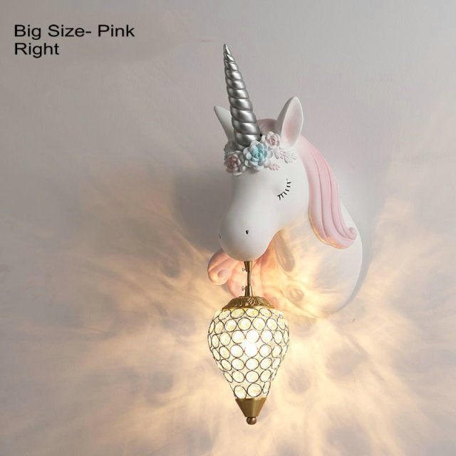 Fantasy LED-vägglampa - Förtrollande enhörningsrumsbelysning