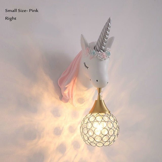 Fantasy LED-vägglampa - Förtrollande enhörningsrumsbelysning