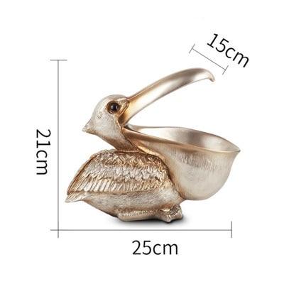 Topika – Skulpterad pelikankorg i harts