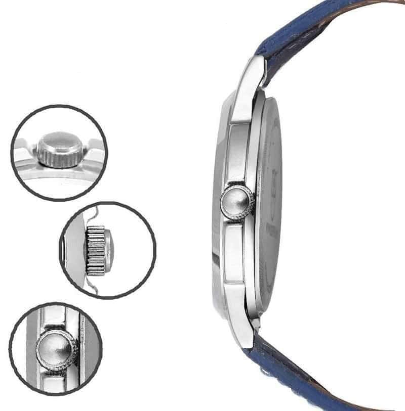 Klassisk äventyrsklocka i läder – tidlös vintagestil för resenärer och upptäcktsresande