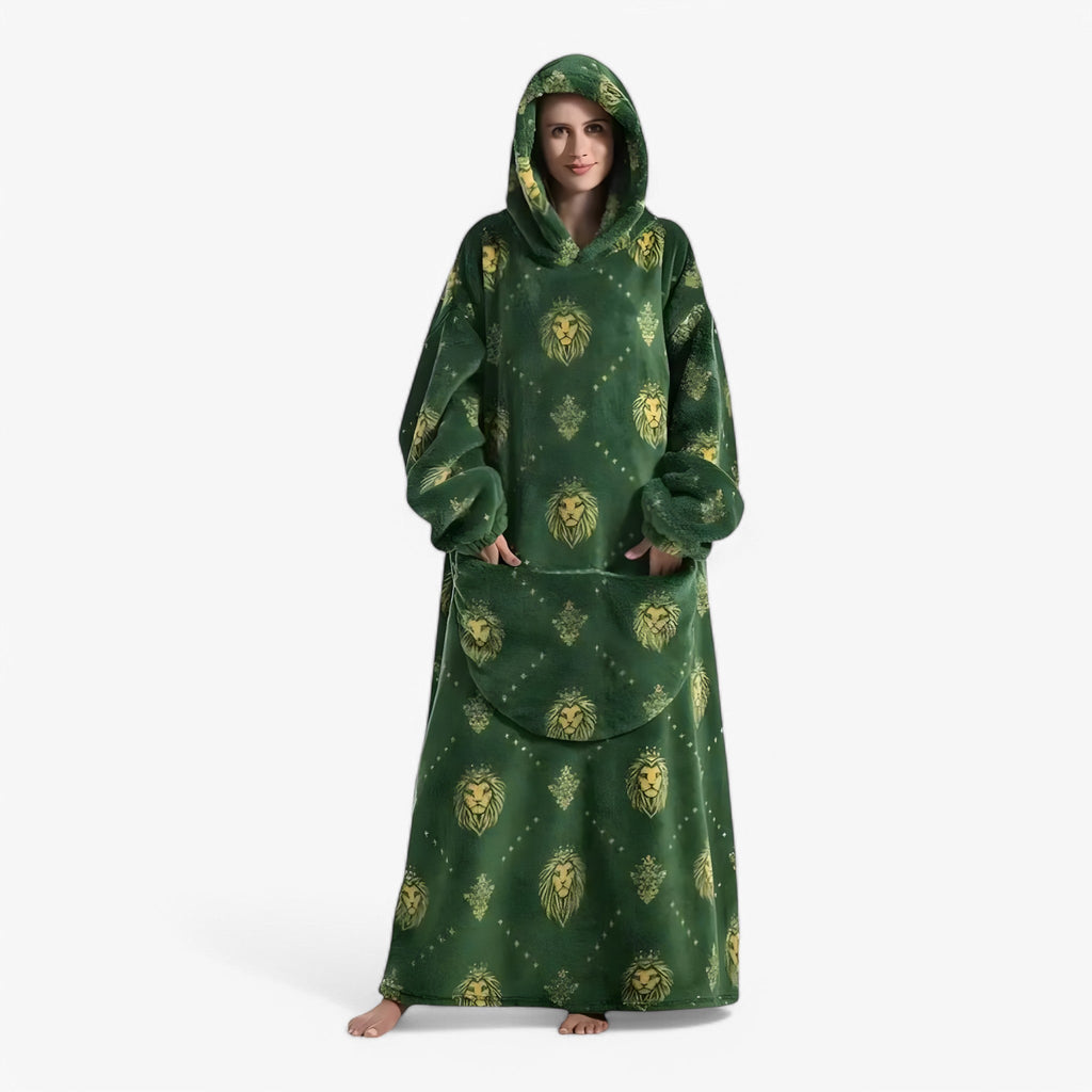 Mysig fleecefilt hela dagen - Bärbar komfort i tröjstil