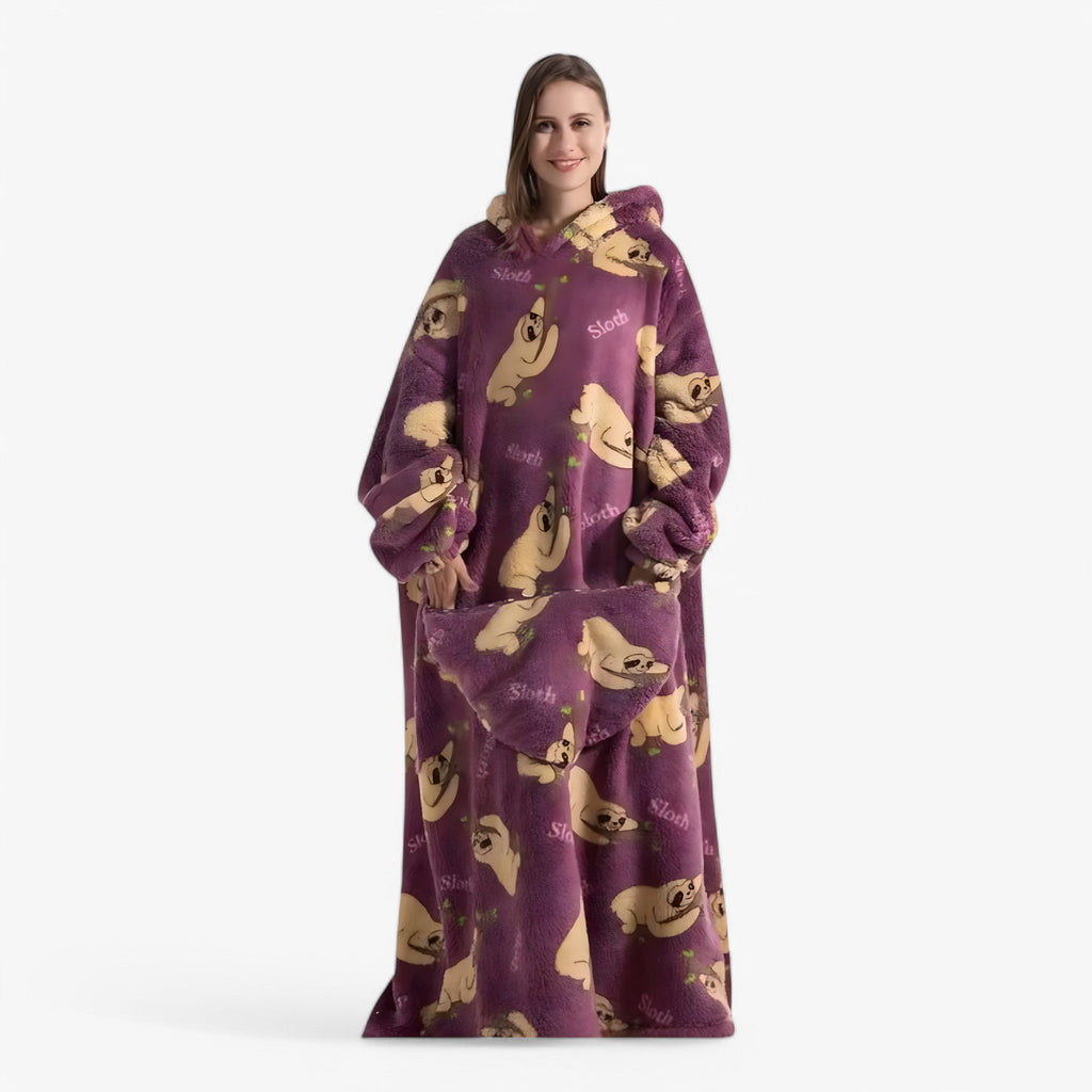 Mysig fleecefilt hela dagen - Bärbar komfort i tröjstil