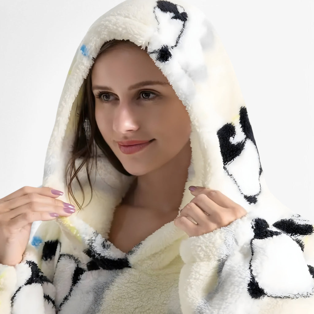 Mysig fleecefilt hela dagen - Bärbar komfort i tröjstil