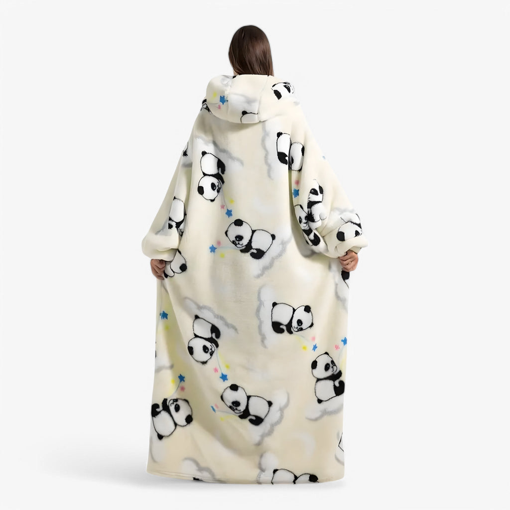 Mysig fleecefilt hela dagen - Bärbar komfort i tröjstil