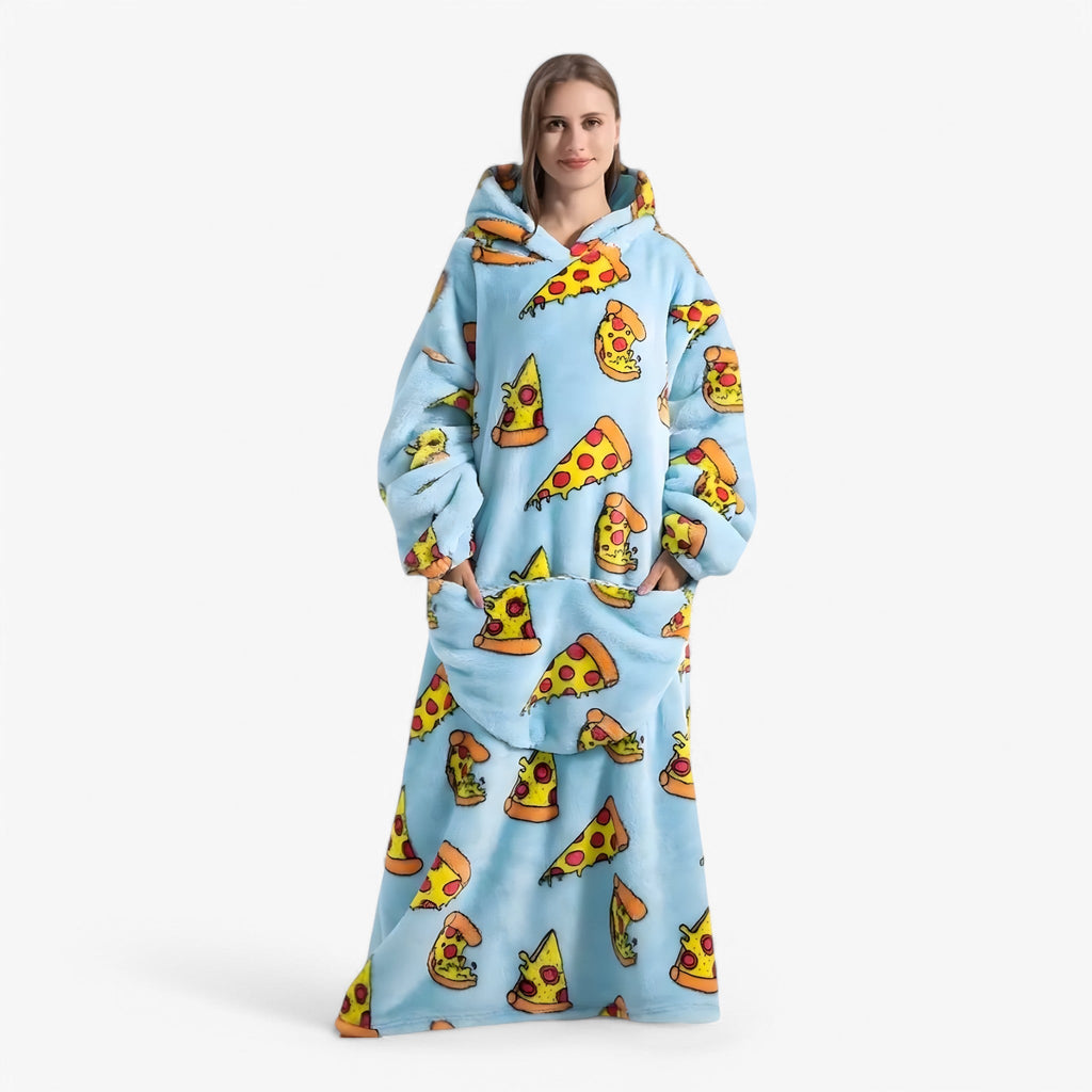 Mysig fleecefilt hela dagen - Bärbar komfort i tröjstil