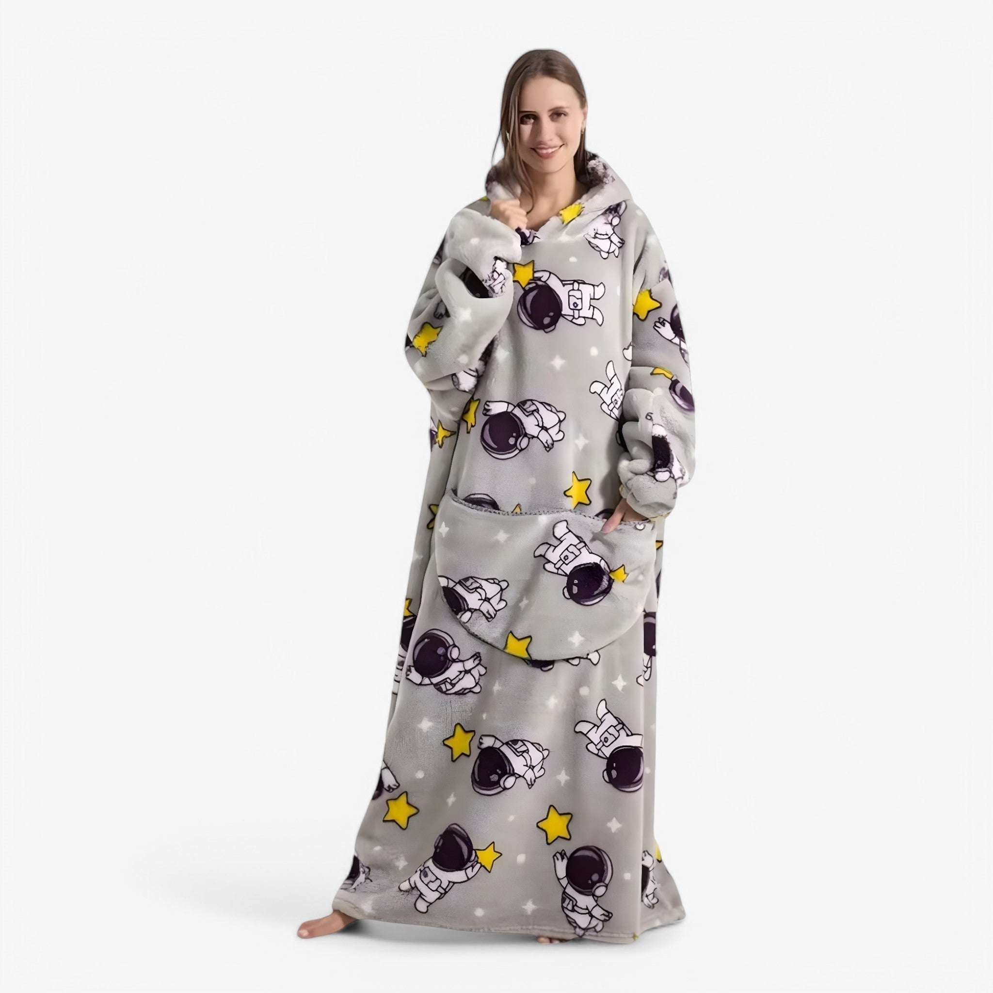 Mysig fleecefilt hela dagen - Bärbar komfort i tröjstil