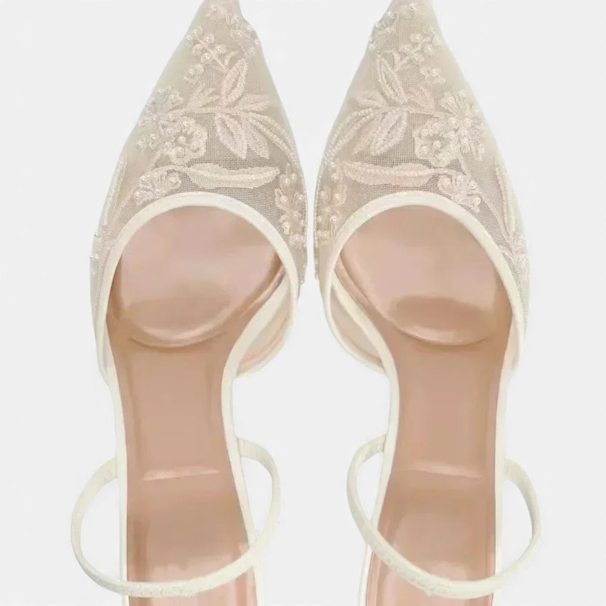 Eleganta slip-on-klackar med spetsiga tår för kvinnor - Sofistikerade pumps utan rygg för kontor, fester och aftonkläder