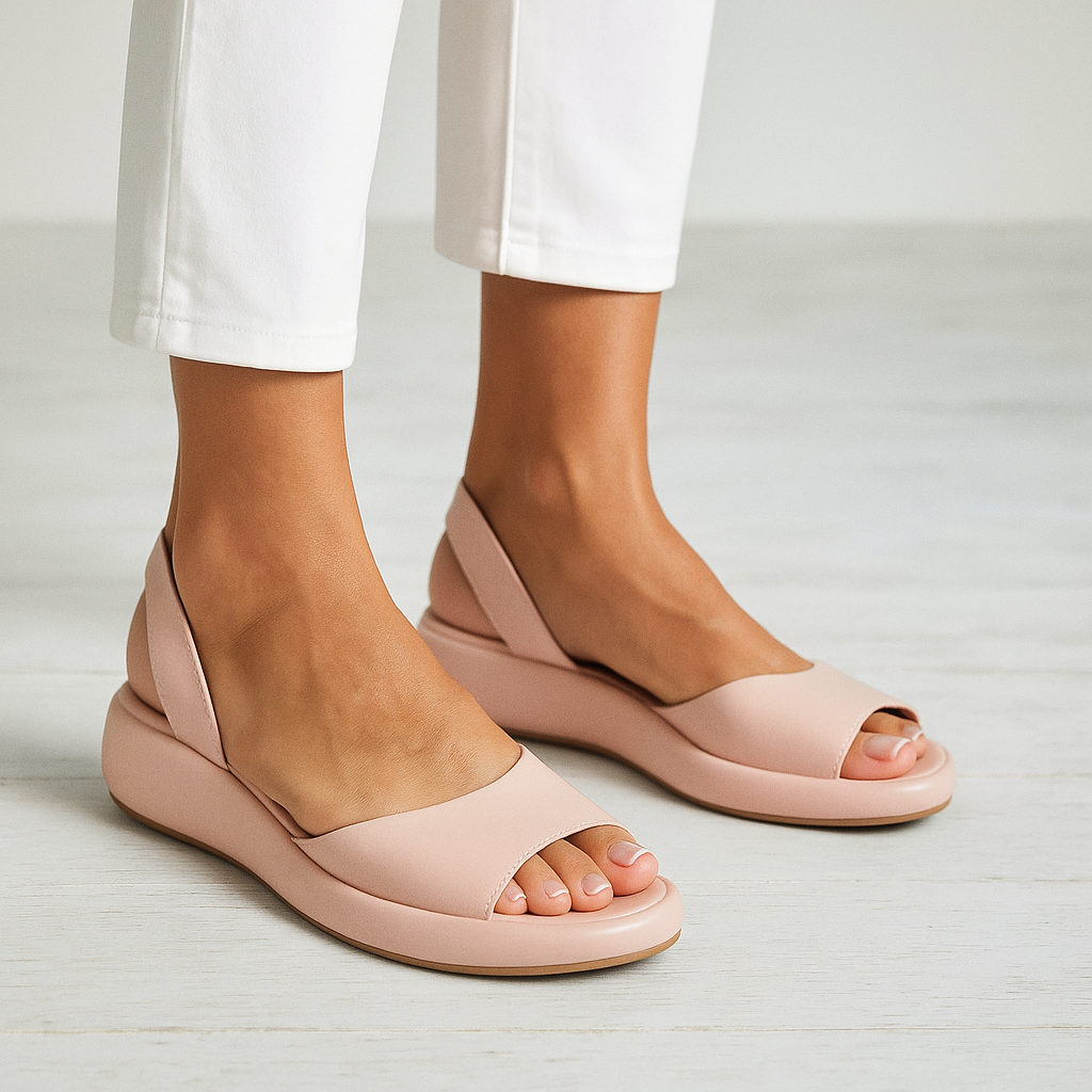 Dam Soft Step Open Toe Sandaler – Raffinerade Slingback Vardagsskor