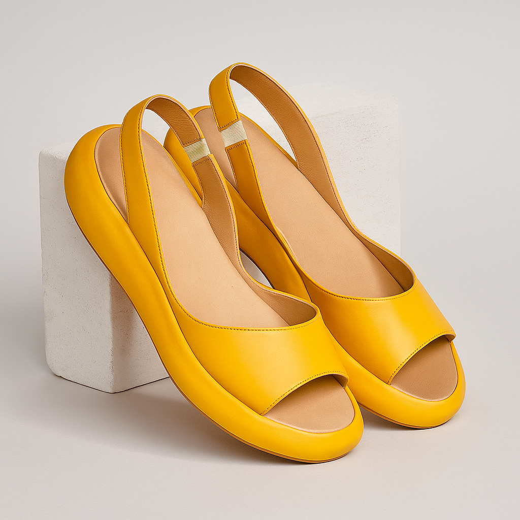 Dam Soft Step Open Toe Sandaler – Raffinerade Slingback Vardagsskor