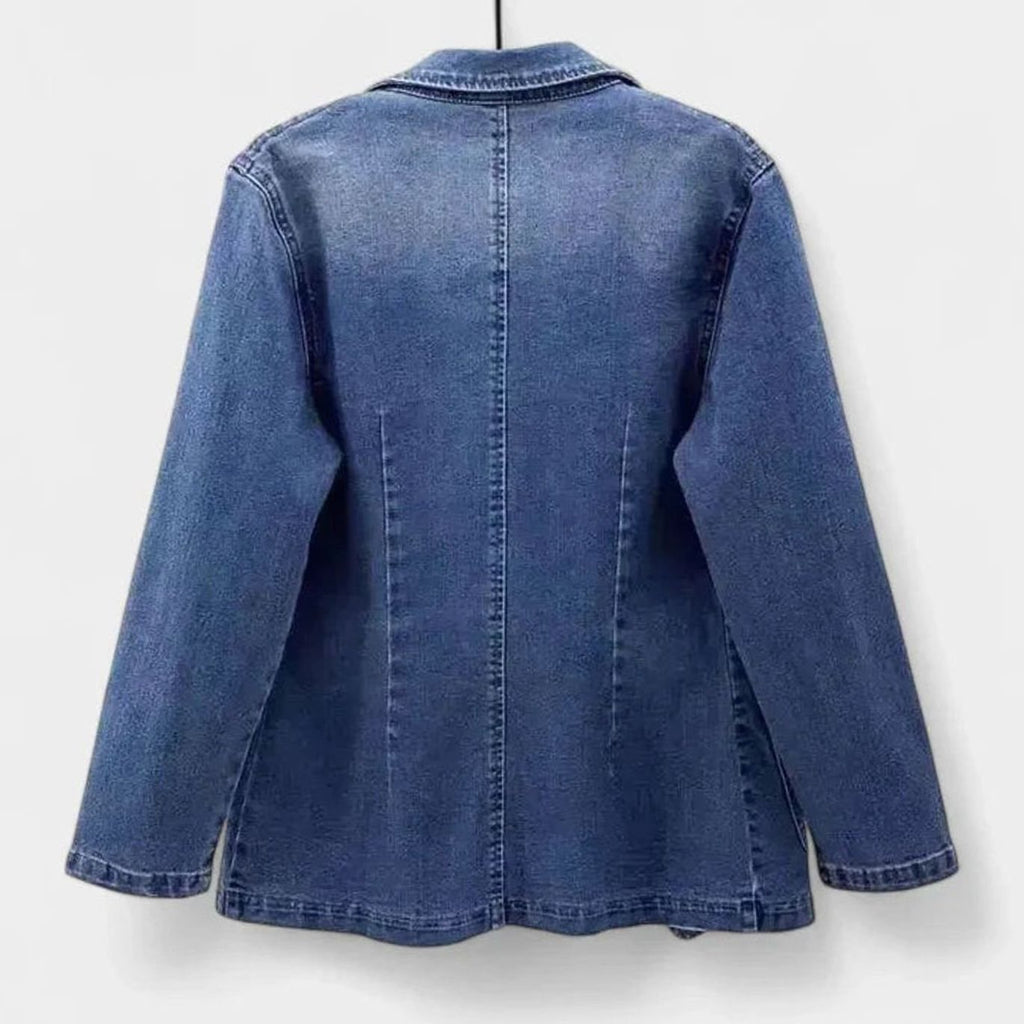 Haldis | Skräddarsydd blazer med en knapp och klassiska slag – långärmat ytterplagg med klassisk krage
