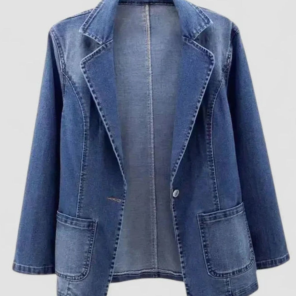Haldis | Skräddarsydd blazer med en knapp och klassiska slag – långärmat ytterplagg med klassisk krage